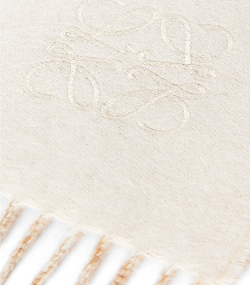 LOEWE bicolour anagram scarf 180cm x 30cm, imported from the UK