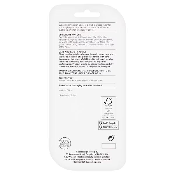 Superdrug Mens Styler Precision x6, imported from the UK