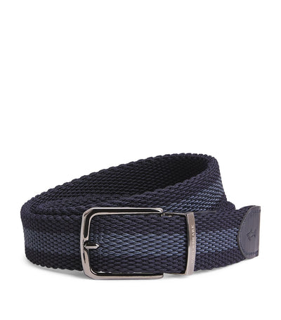 Harrods Paul & Shark Cotton Woven Reversible Belt- Buy online at McGrocer