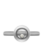 Chopard Happy Diamonds white gold ring with diamond, imported from the UK