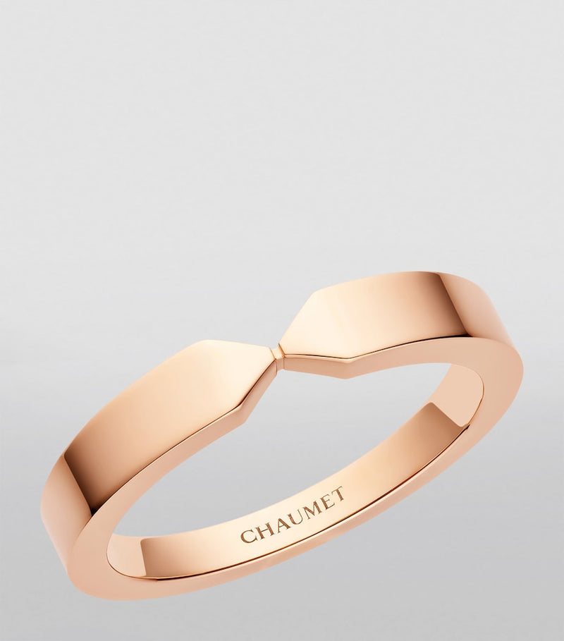 Chaumet Triomphe de Chaumet rose gold wedding band - British product