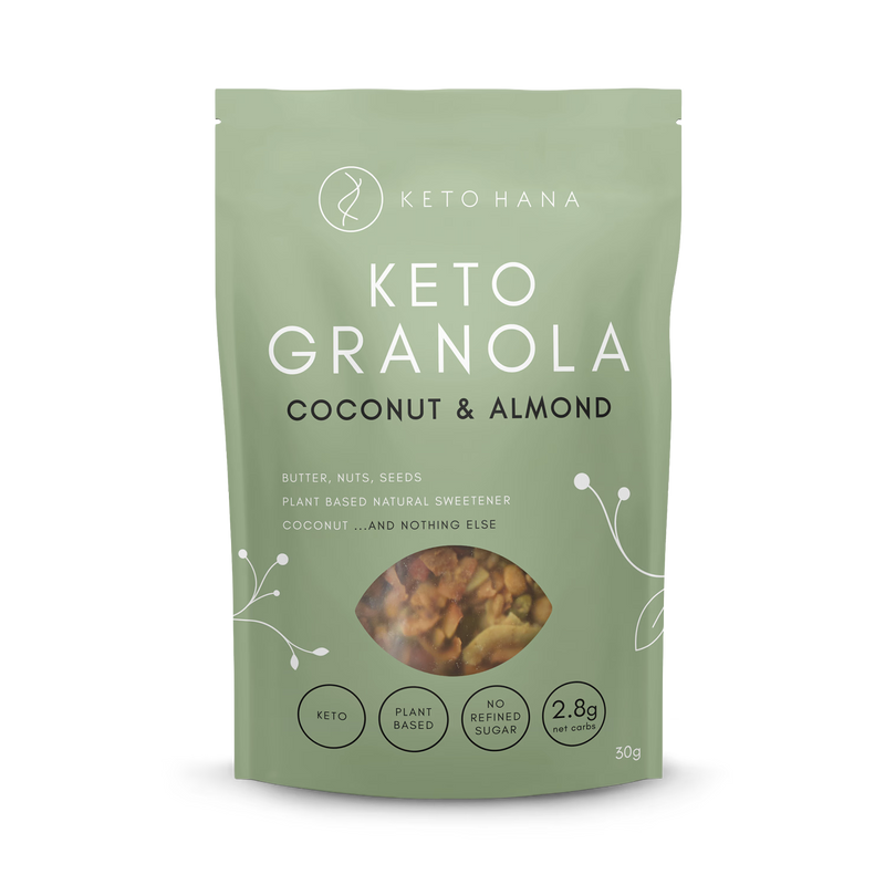 Keto Hana coconut almond butter granola 300g - British product