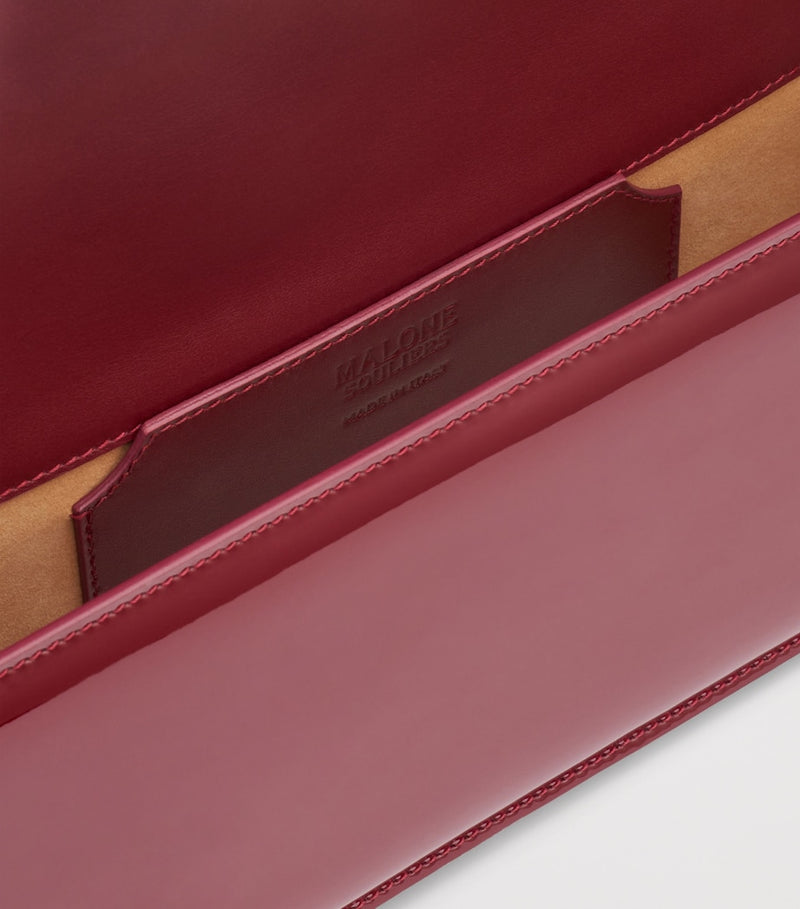 Malone Souliers Vivien patent leather clutch bag - British product