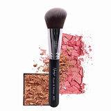 Nanshy Blush and Bronze Kabuki Makeup Brush Onyx Black, imported from the UK