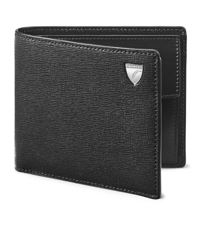 Aspinal of London leather bifold coin wallet (British brand)