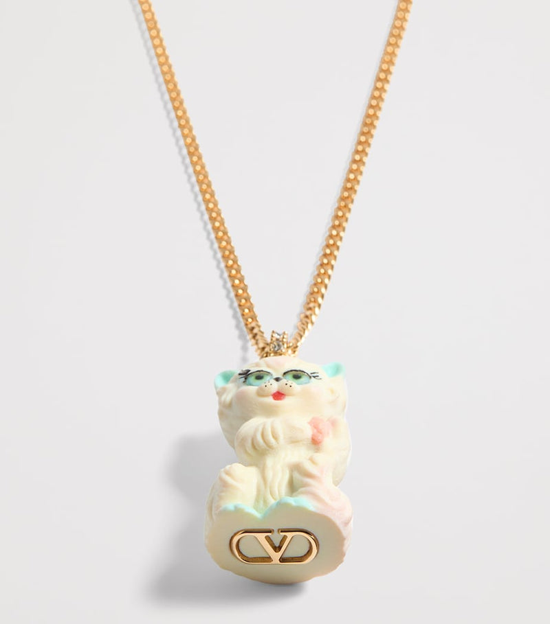Valentino Garavani Le Chat de la Maison pendant necklace, UK version