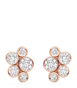 Harrods Boodles Rose Gold and Diamond Raindance Stud Earrings- Buy online at McGrocer