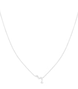 Harrods Astrid & Miyu White Gold and Diamond Drop Pendant Necklace- Buy online at McGrocer