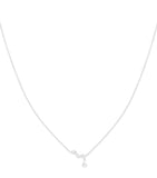 Astrid & Miyu white gold diamond drop pendant necklace (British brand)