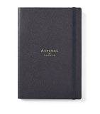 Aspinal of London Grained Leather Bound A5 notebook - British product