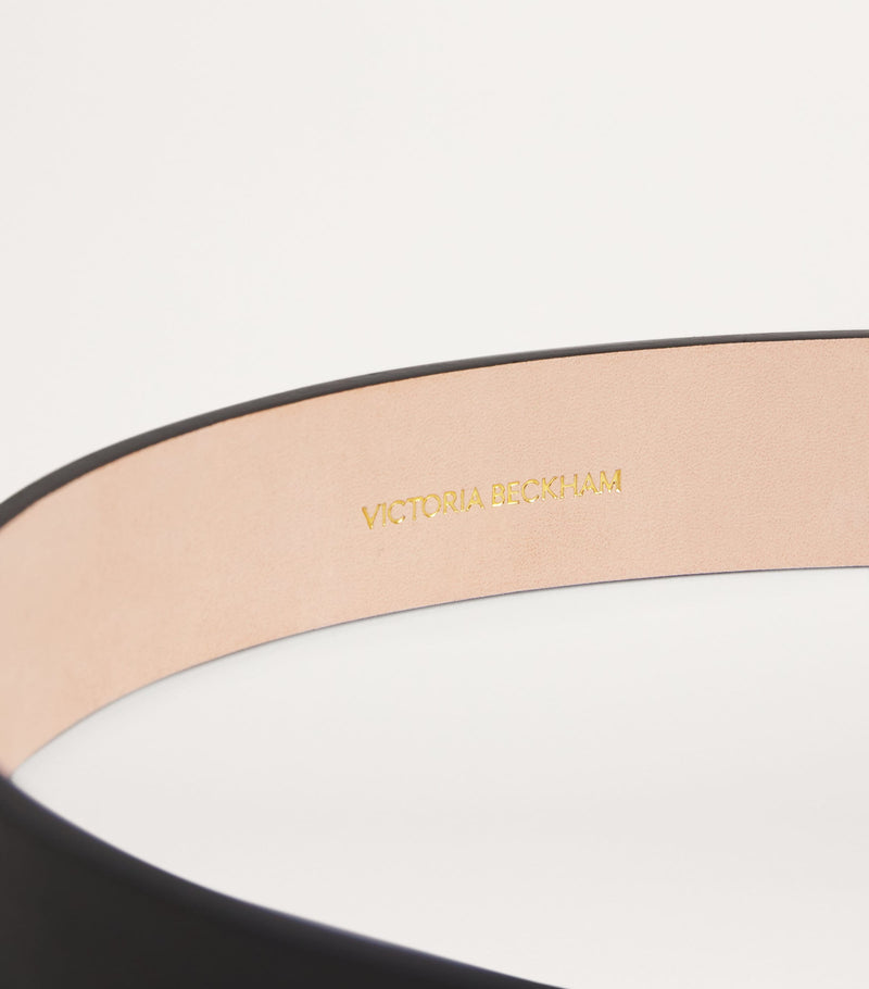 Victoria Beckham leather B-buckle belt - British product