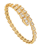 Bvlgari Serpenti Viper yellow gold diamond bracelet (British brand)