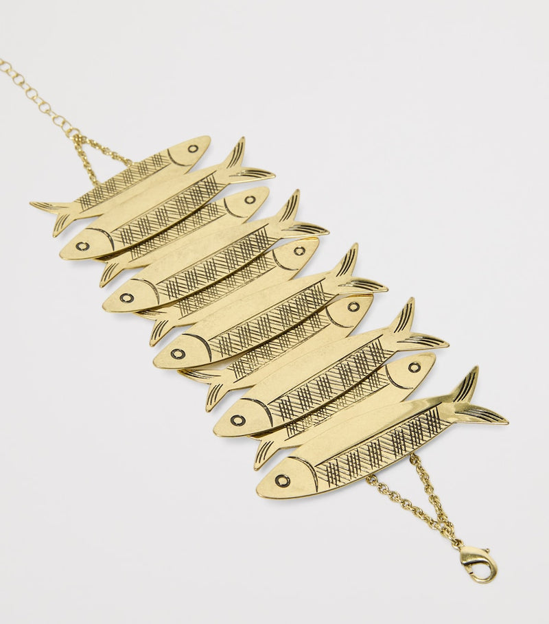 Marina Rinaldi gold-tone fish bracelet - British product