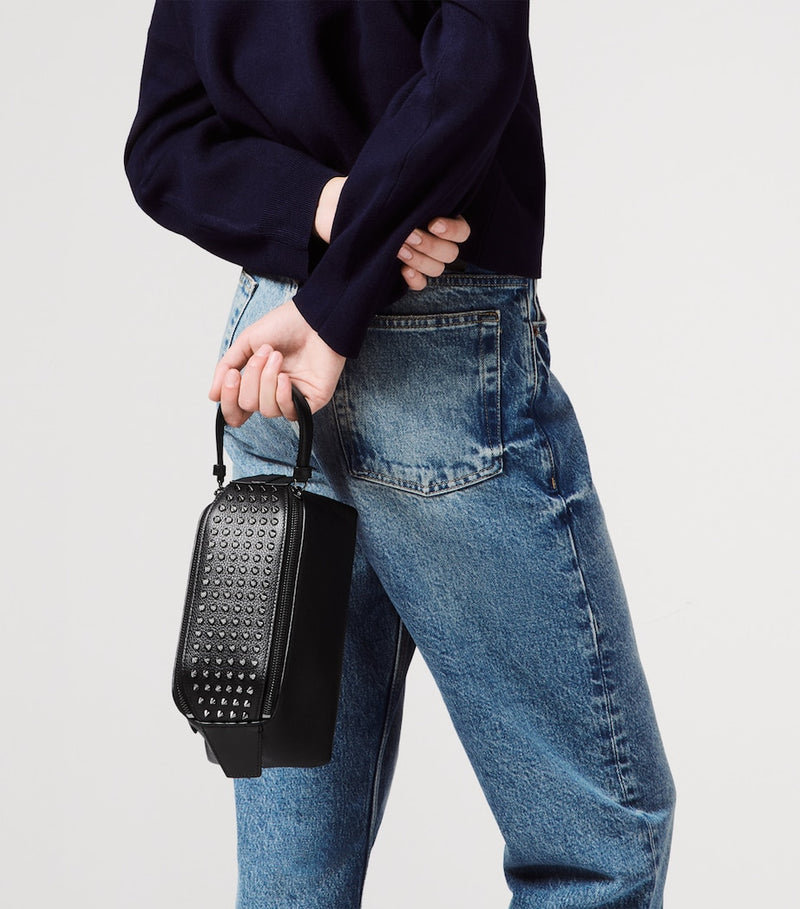 Christian Louboutin funky leather travel pouch, UK version