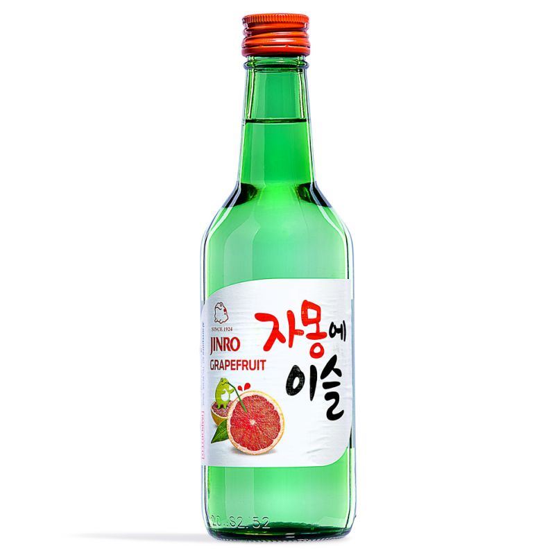Jinro grapefruit soju 13% ABV (British brand)
