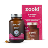 Holland & Barrett Zooki Biotics+ Skin Clarity Dual Probiotic Supplement, 30 Capsules- Buy online at McGrocer