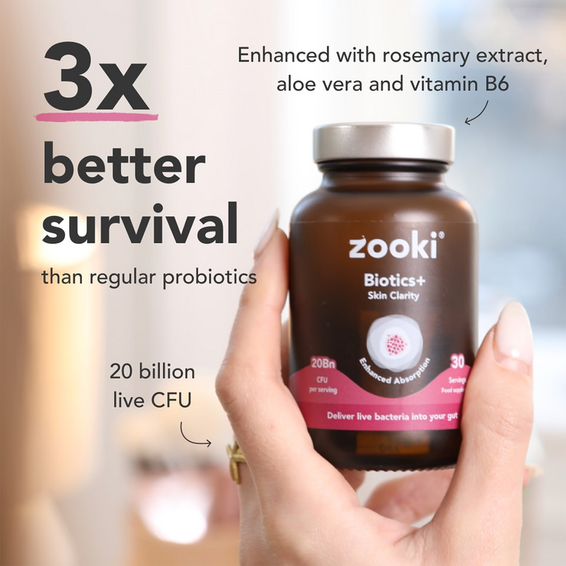 Zooki Skin Clarity supplement 30 capsules (British brand)