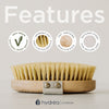 Hydréa London dry skin body brush (British brand)