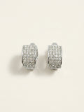 Givenchy crystal huggie hoop earrings silver-plated - British product