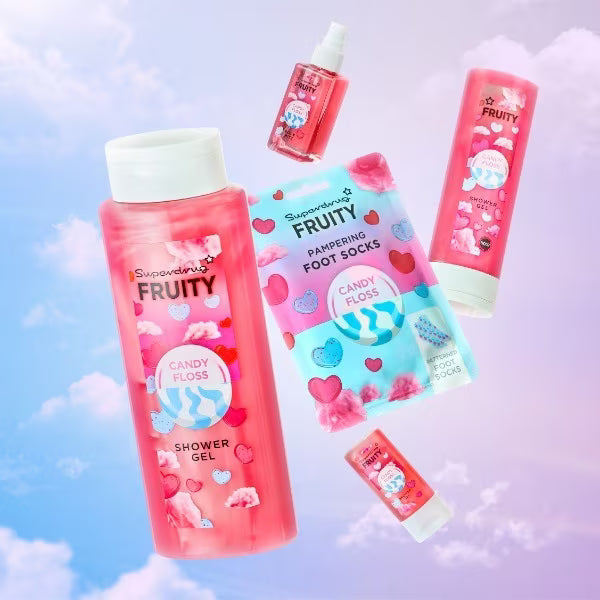 Superdrug Candyfloss shower gel Fruity 500ml (British brand)