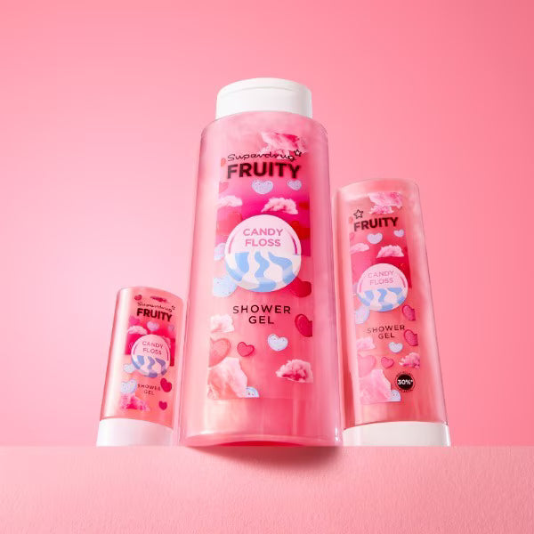 Superdrug Candyfloss shower gel Fruity 500ml (British brand)