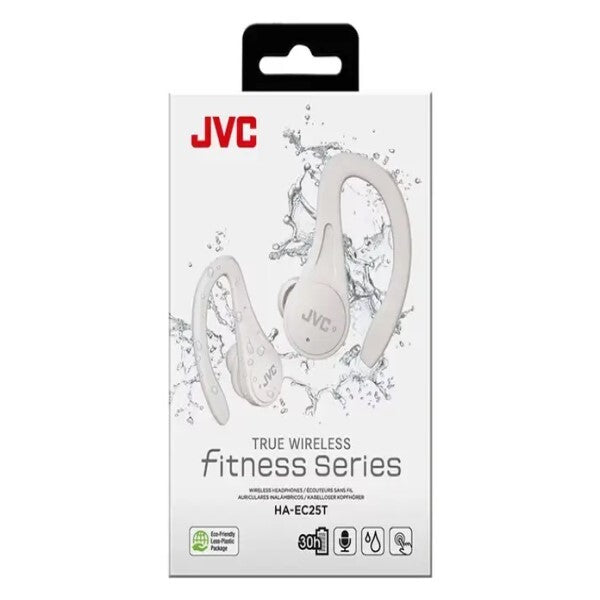 JVC Fitness True Wireless écouteurs HAEC25T blancs (marque britannique)