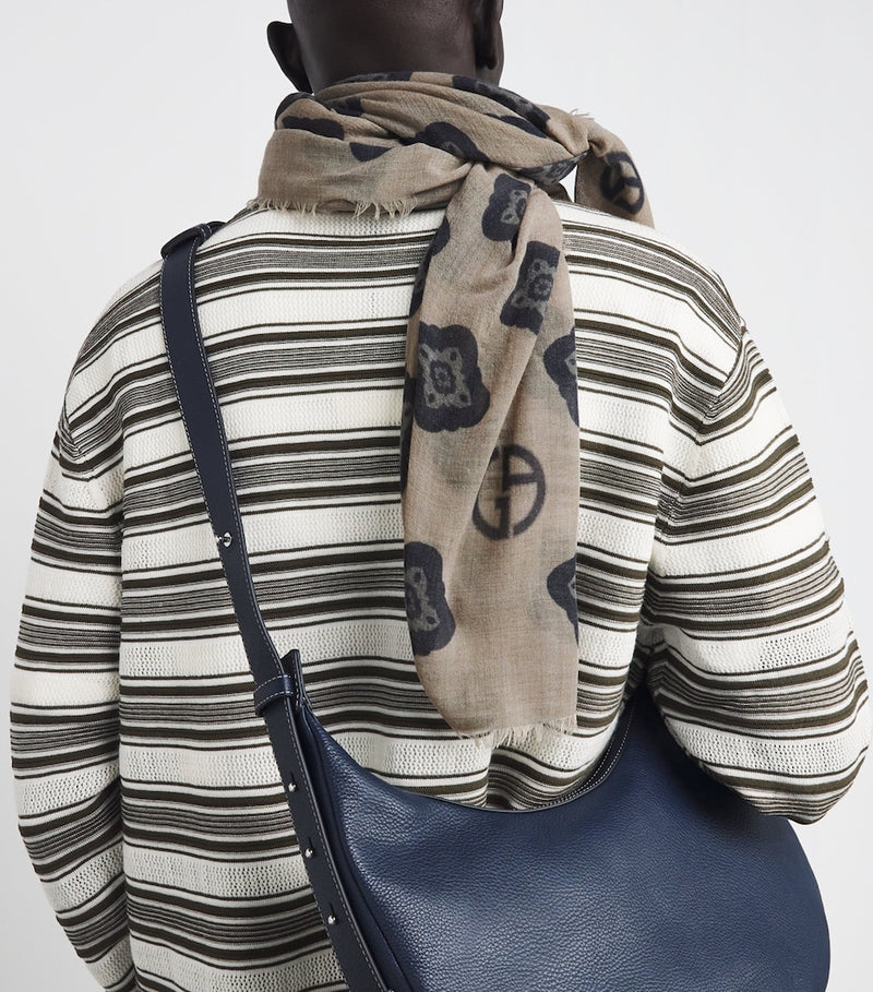 Giorgio Armani printed foulard 135cm, UK version