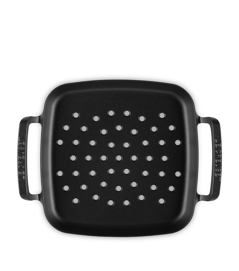 Le Creuset cast iron square grilling basket 30cm, UK version