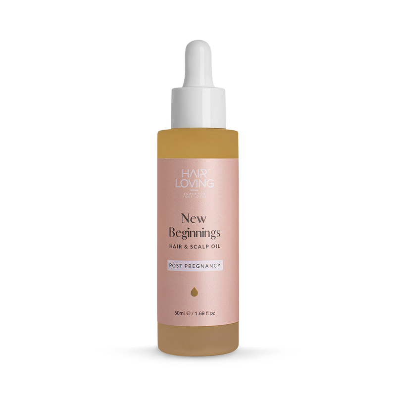 New Beginnings fragrance free hair oil postpartum 50ml, imported from the UK