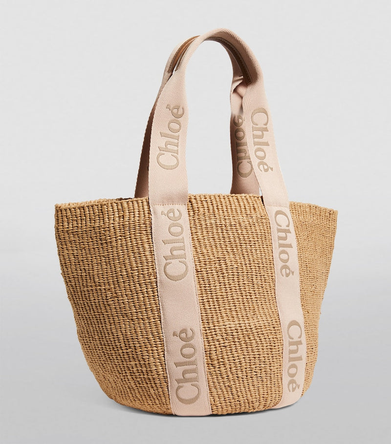 Chloé Large Woody basket bag, imported from the UK
