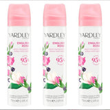 Superdrug Yardley English Rose Body Spray Floral Body Mist 3x75ml- Buy online at McGrocer