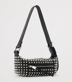 AllSaints lambskin embellished Vega shoulder bag, imported from the UK