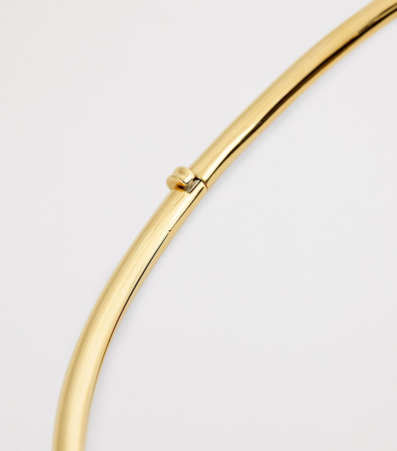 Jade Trau yellow gold 3.0 Plié collar necklace, UK version