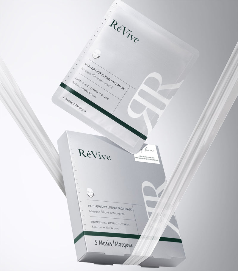 RéVive Anti-Gravity Lifting Sheet Mask Pack of 5, imported from the UK