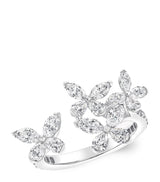 Harrods Graff White Gold and Diamond Butterfly Ring- Buy online at McGrocer