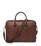 Aspinal of London Mount Street briefcase black saffiano leather (British brand)