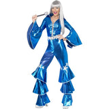 Smiffys 1970s Dancing Dream costume blue, UK version