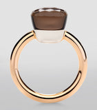 Pomellato Nudo ring mixed gold smoky quartz - British product