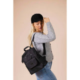 SVNX Kunstleder Rucksack Schwarz - Britisches Produkt