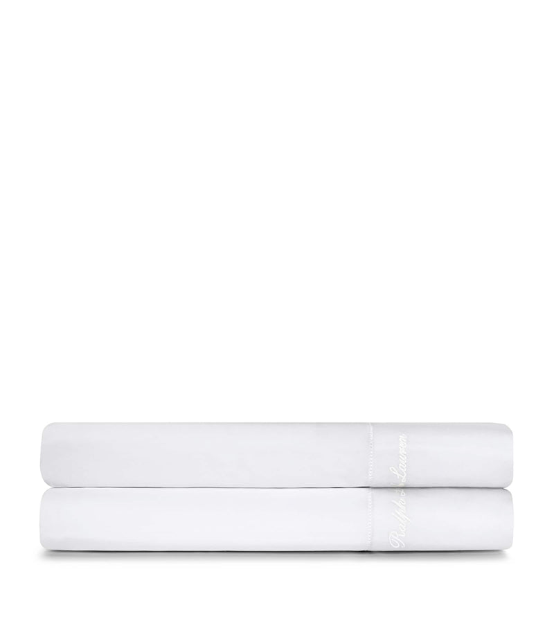 Ralph Lauren Langdon Super King Flat Sheet 270cm x 300cm, imported from the UK