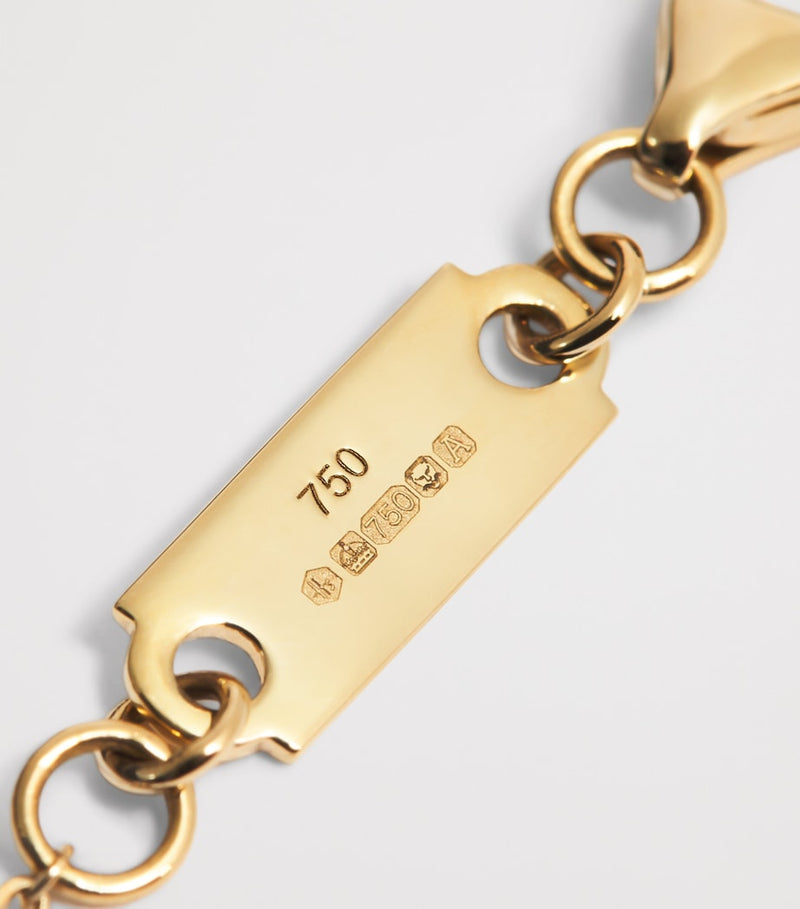 Harrods yellow gold and diamond bracelet 0.60ct - British product