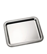Harrods Christofle Malmaison Silver-Plated Serving Tray 20cm x 16cm- Buy online at McGrocer
