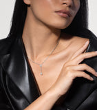 Messika My Twin diamond necklace 0.36ct white gold, imported from the UK