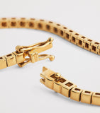 Jennifer Meyer yellow gold square tennis bracelet - British product