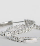 Anita Ko white gold diamond Luna hoop earrings - British product