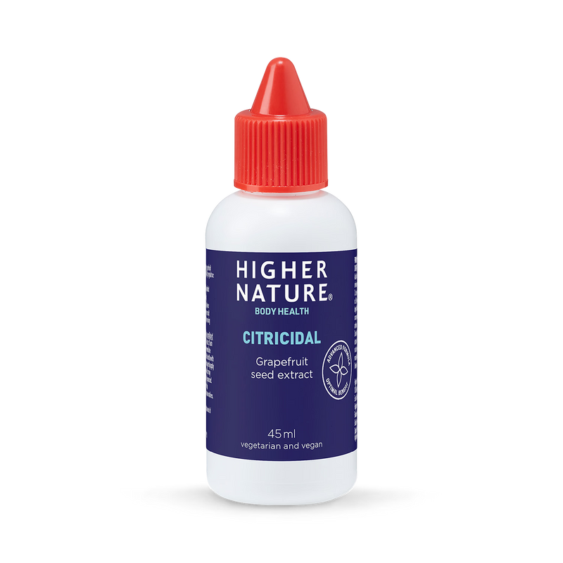 Higher Nature Citricidal grapefruit seed extract 45ml, imported from the UK