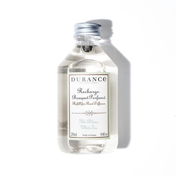 Durance Reed Diffuser Refill White Tea 250ml, imported from France