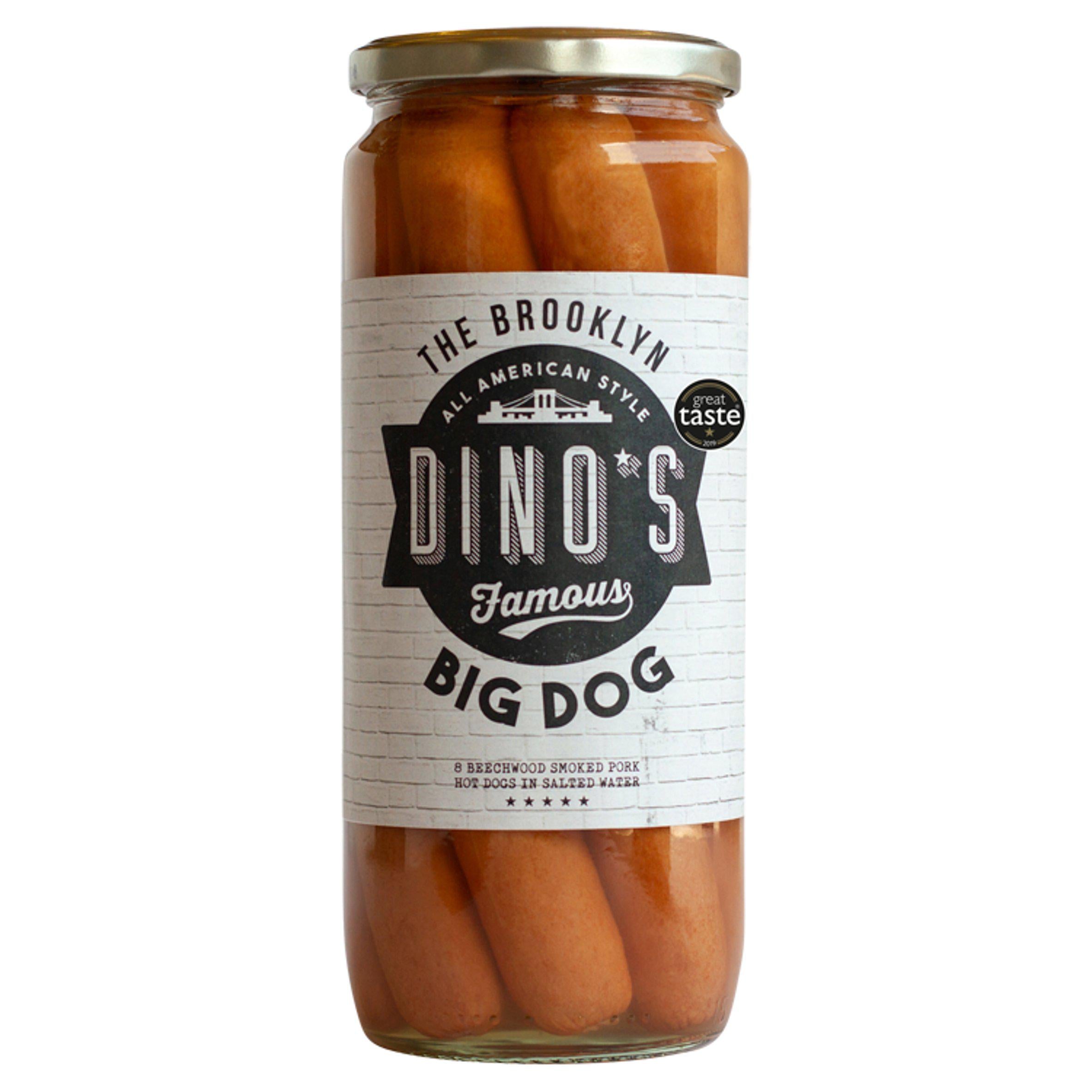 Brooklyn Dino's Famous Big Dogs Beechwood Smoked Pork 720g - McGrocer