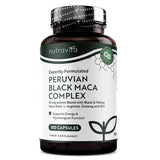 Nutravita Black Maca Complex 6000mg 180 capsules, imported from the UK