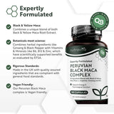 Nutravita Black Maca Complex 6000mg 180 capsules, imported from the UK